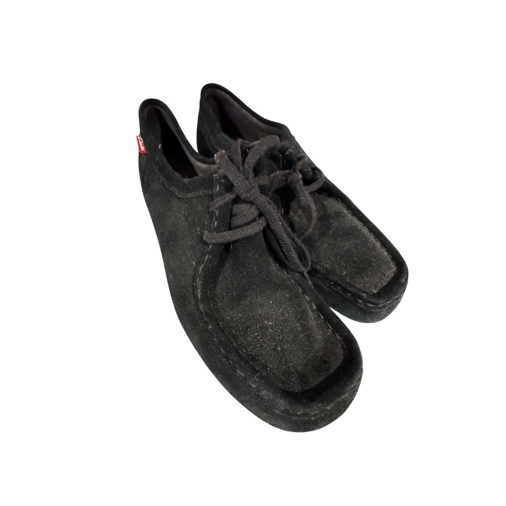 Clarks Wallabee ShoesBlack Suede Crepe Sole Ankle Size‎ 10 Women